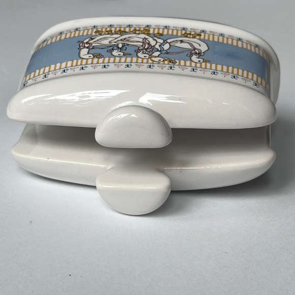 Ribbon goose napkin holder by B&D - like new - Picture 3 of 7